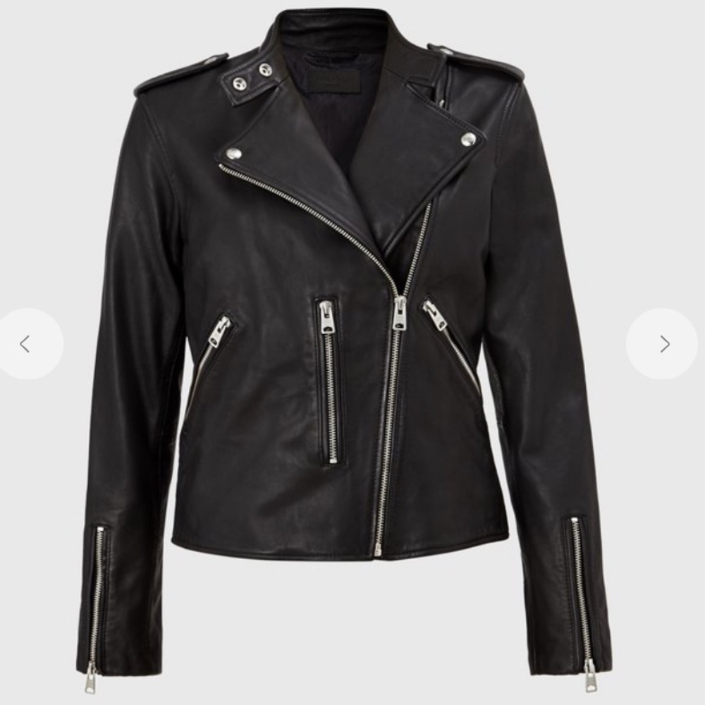All Saints - Klyn Biker Leather Jacket